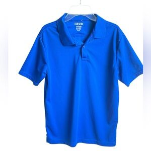 Izod Kids Polo Short Sleeve Shirt in Bold Blue Size Lg 14/16